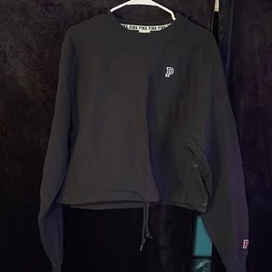 PINK cropped crew neck